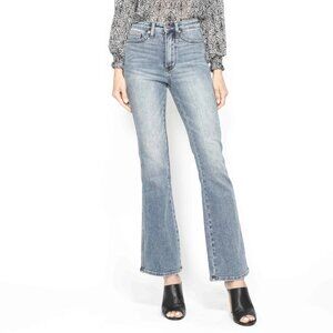 Judy Blue Full Size Tummy Control Back Embroidered Pocketed Bootcut Jeans Plus S